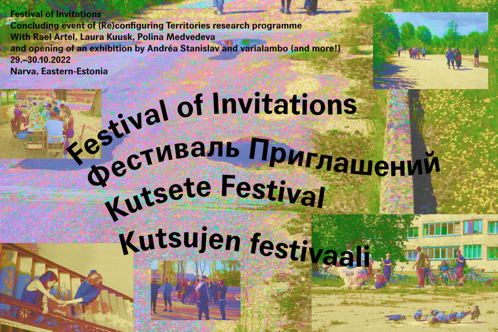 Reconfiguring Territories – Festival of Invitations Poster